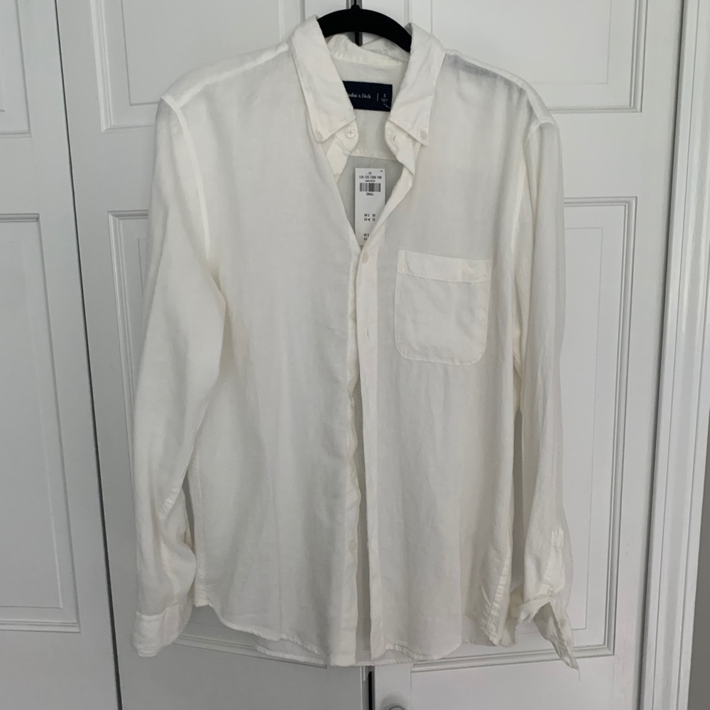 Men’s Casual Linen Button Down